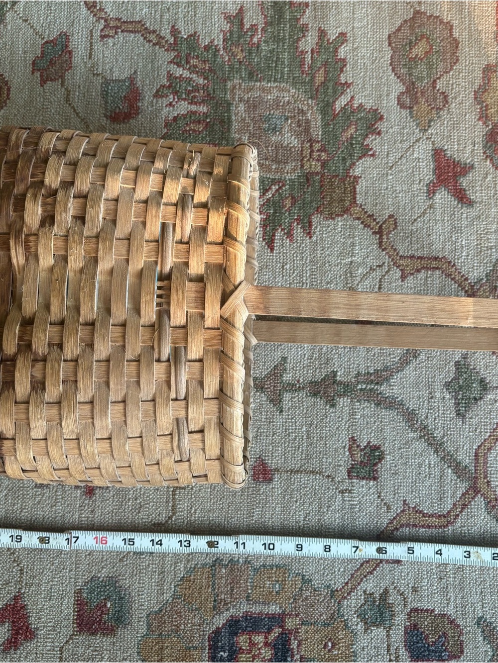 Woven Natural Rattan Bread Basket with Handle
